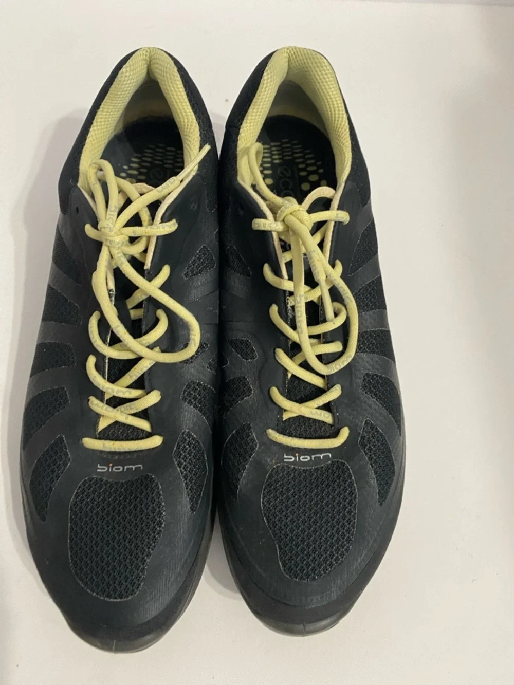 Ecco Biom Performance Shoes Mens Size 40 (7) Black Mesh Walking Sneakers